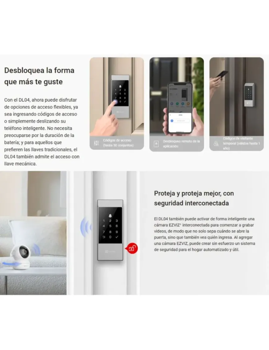 CERRADURA SMART C/TECLADO, WIFI, BLUETHOOTH Y PROXIMIDAD CERRADURA SMART C/TECLADO, WIFI, BLUETHOOTH Y PROXIMIDAD